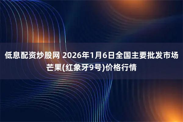 低息配资炒股网 2026年1月6日全国主要批发市场芒果(红象牙9号)价格行情